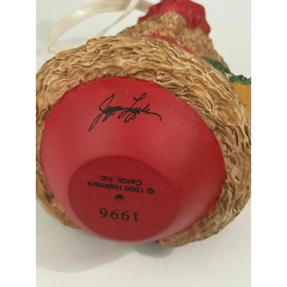 3 Santa Claus Ornaments Hallmark 1991 and 1997 Cowboy Bucking Reindeer